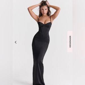 Black Corset Maxi Dress